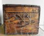 Baule cassa di birra Poretti vintage in legno, 1912