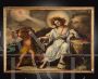 Allegoria - dipinto antico Napoletano olio su tela