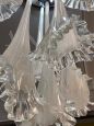 Lampadario Venini anni '70 in vetro Murano a calle