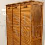Classificatore schedario archivio da ufficio a serranda tripla in rovere