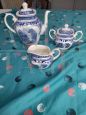 Set da caffe Petrus Regout - Royal Sphinx in ceramica decorata blu