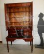 Libreria antica a vetrina con scrittoio, metà del 1800