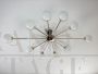 Lampadario stile Stilnovo a raggiera, anni '70                            