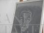 Mina Anselmi - dipinto ritratto d'uomo a carboncino