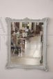 Specchio da parete vintage in legno laccato