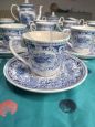 Set da caffe Petrus Regout - Royal Sphinx in ceramica decorata blu