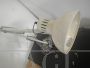 Lampada da studio vintage industriale in metallo bianco, anni '60