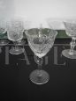 Set di 12 bicchieri vintage in cristallo lavorato