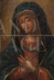Madonna Addolorata, dipinto antico con cornice coeva