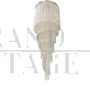 Lampadario in vetro di Murano artistico a cascata                            