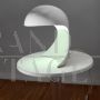 Lampada da tavolo Dania di Dario Tognon e Studio Celli per Artemide, anni '60                            