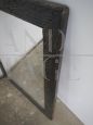Specchio vintage con cornice artigianale in legno