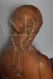 Scultura liberty con busto di nobildonna in terracotta, Toscana anni '20