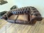 Set di divano e 2 poltrone Chesterfield originali
