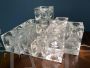 Lampada da tavolo di Albano Poli per Poliarte con 18 cubi di cristallo, anni '60                            