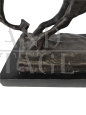 Scultura in bronzo patinato raffigurante un cavallo
