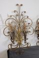 Appliques attribuite alla Maison Baguès in ferro dorato, anni '50