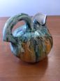 Brocca in terracotta smaltata a forma di zucca di fine '800