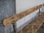 Coppia di panchine rustiche in legno anni '50