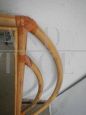 Specchio vintage in bamboo anni '70