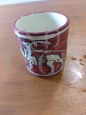 Brocca con 6 bicchieri vintage di Ceramiche L.Ar.Ce Orvieto