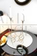 Candelabro in argento Sheffield, Italia anni '70