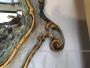 Specchio Veneziano antico in foglia d'oro e stucchi