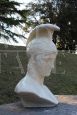Scultura busto di Achille in gesso, Italia anni '50