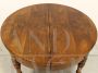 Antique extendable walnut table from the Louis Philippe period, Italy 19th century