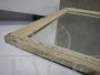 Specchio anni '50 con cornice in abete laccato