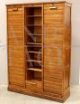 Classificatore schedario archivio da ufficio a serranda tripla in rovere