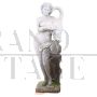 Statua da giardino classica con Leda e il cigno di inizi '900                            