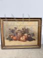 Dipinto natura morta con frutta, olio su tela 1925                            