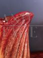 Vaso Barovier & Toso in vetro di Murano rosso e arancione, Italia anni '50                            