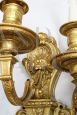 Coppia di applique antiche Napoleone III Francesi in bronzo dorato