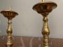 Coppia di candelabri Impero antichi in bronzo, primi '800