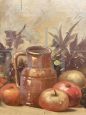 Dipinto natura morta con frutta, olio su tela 1925                            