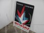 Targa pubblicitaria bifacciale Butagaz, 1970