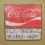 Insegna vintage di negozio Coca Cola americano