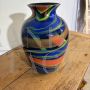 Vaso Eos 2249 di Ottavio Missoni in vetro di Murano multicolore, anni '80