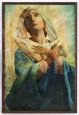 Dipinto Madonna con le mani al petto, firmato Zilia