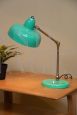 Lampada da tavolo vintage verde acqua snodabile                            