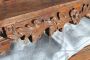 Leggio antico da tavolo dell'800 in legno intagliato