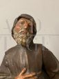 Antica grande scultura di San Francesco Da Paola, XVIII secolo