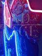 Rolando Pellini - dipinto Superman con LED, acrilici su tela