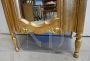 Mobiletto vintage dorato con specchio, anni '20 - '30