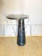 Tavolino in Marmo Nero Marquina stile Angelo Mangiarotti