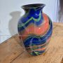 Vaso Eos 2249 di Ottavio Missoni in vetro di Murano multicolore, anni '80