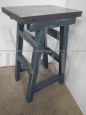 Tavolino piedistallo sgabello industriale vintage anni '50