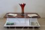 Tavolino da salotto vintage design italiano anni '70                            